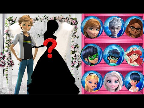 Wrong Love Couple Ladybug Cat Noir Viperion Jack Frost Queen Bee Elsa  Wrong Heads puzzles