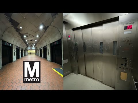 Famous High-Speed Modded DOVER Traction Elevators | WMATA Forest Glen Station | Silver Spring, MD