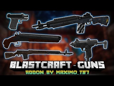 GUN MOD MINECRAFT PE 1.20 | REALISTIC BLASTCRAFT ADDON