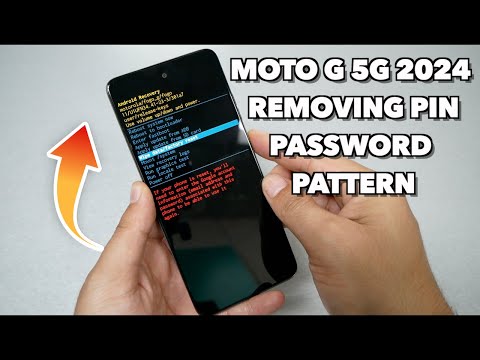 Moto G 5G 2024 Hard Reset Removing PIN, Password, pattern No PC