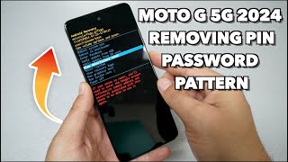 Moto G 5G 2024 Hard Reset Removing PIN, Password, pattern No PC