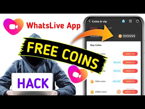 Whatslive app free coins - Whatslive app unlimited coins - How to get free coins in whatslive app