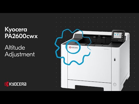 Kyocera PA2600cwx — настройка высоты над уровнем моря