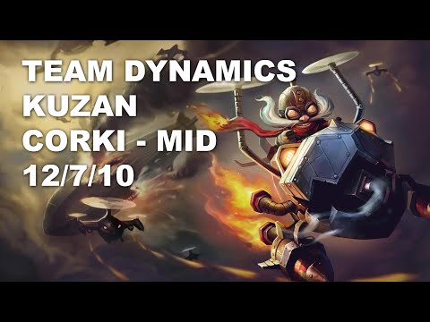 Team Dynamics Kuzan Mid Corki vs Galio - KR Challenger Rank Game 10.7