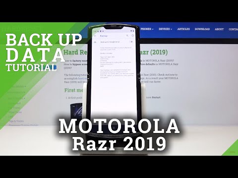How to Backup Data in MOTOROLA Razr 2019 – Add Google Backup Account
