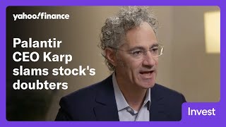Palantir CEO Alex Karp talks AI and slams those who doubt his company's stock