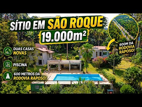 #366# 🔥 IMPOSSÍVEL NÃO SE APAIXONAR! SÍTIO 19.000m² EM SÃO ROQUE COM 2 CASAS ,LAGO E PISCINA!