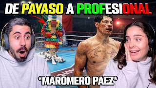 Mi novia reacciona a Maromero Páez 😱 De payaso a campeón mundial de boxeo