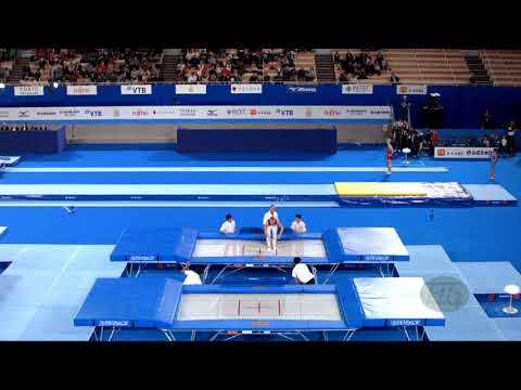 DEBACKER Simon (BEL) M - 2019 Trampoline Worlds, Tokyo (JPN) - Qualification Trampoline R2