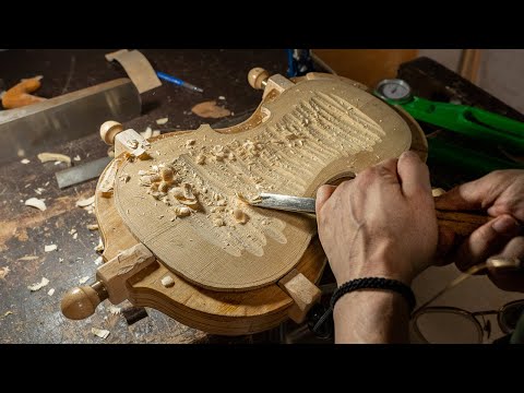Process of Making a Violin. Amazing Korean Luthier