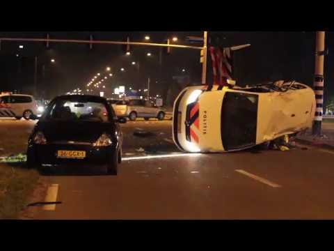 Vier gewonden na crash met politiewagen in Den Bosch