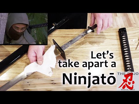 Sho Kosugi Ninja Sword Disassembly and Cleaning
