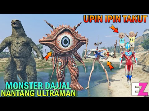MONSTER DAJJAL CHALLENGES ULTRAMAN, UPIN IPIN IS AFRAID - GTA 5 SULTAN BOCIL