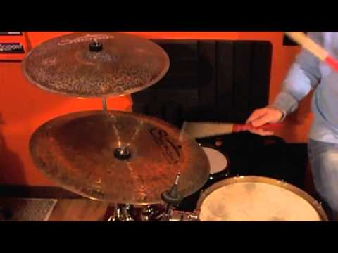 Drummer Jai Es and Samsun Cymbals 18" Raw Spark Medium China Cymbal