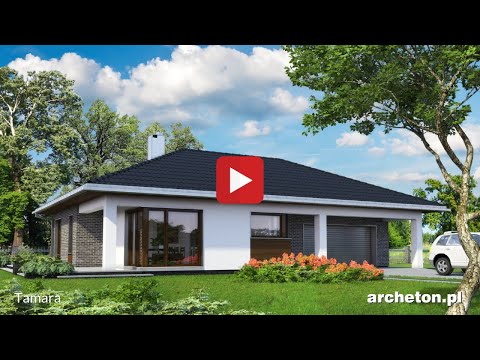 Projekt domu Tamara - archeton pl - parterowy 195,7 m2
