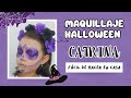 MAQUILLAJE CATRINA NIÑA Fácil De Realizar En Casa Halloween