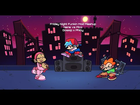 FNF MOD MASHUP Kawai Sprite vs Burning Sexuality - Gossip x Philly