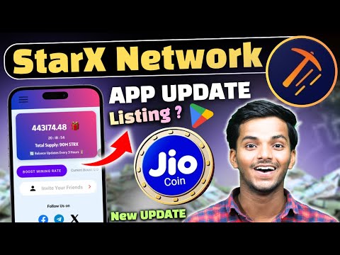 🚀 Starx Network new update🔥 | Jio coin New Update Today | StarX Mining App New Update