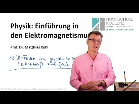 B-Feld eines geraden Leiters, Physik Elektromagnetismus Vorlesung, Kapitel 13.1