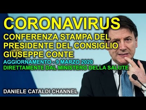CORONAVIRUS - CONFERENZA GIUSEPPE CONTE INTEGRALE - 9 MARZO 2020