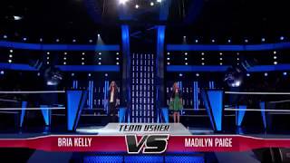 The voice battles Bria Kelly vs Madilyn Paige &quot;I&#39;ll stand by you&quot;