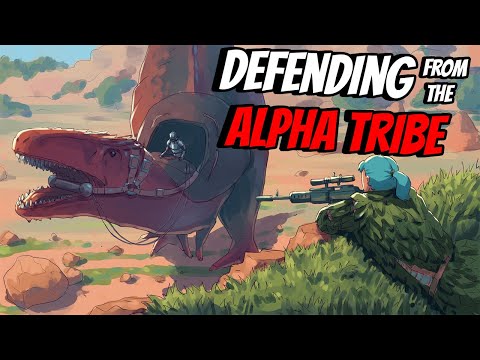 DEFENDING OUR BASE FROM THE ALPHA TRIBE - Ark MTS: Ep 13 " The Alphas"