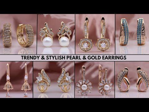 Earrings | Pearl Earrings | Gold Earrings | Latest Design Beautiful & Stylish Earrings Collection |