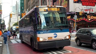 SIM8 & SIM22 Express Bus At 42nd St & 7th Av