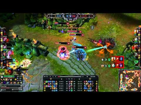 [KR] C9 Sneaky Quadra Kill Korean Server