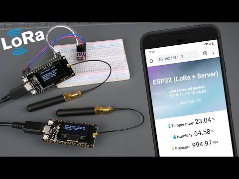 Monitoraggio del sensore ESP32 LoRa con server Web (comunicazione a lungo raggio)