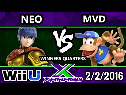 S@X 135 - Neo (Marth) Vs. PG | MVD (Diddy) SSB4 Winners Quarters - Smash Wii U - Smash 4