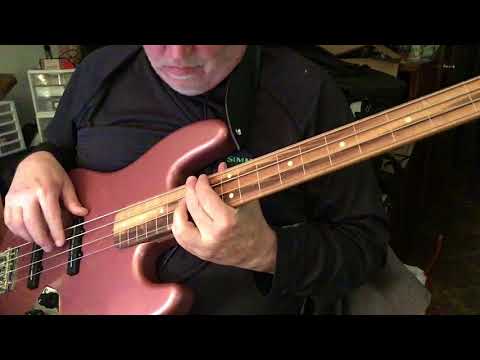 Demo of Fretless Jazz Bass - Burgundy Mist
