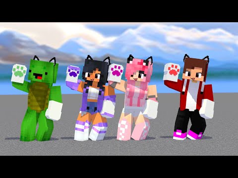 SHUFFLE DANCE FIRST MEET CHICKEN WING MEME APHAMU KC, MIKEY & JJ - MINECRAFT ANIMATION #shorts