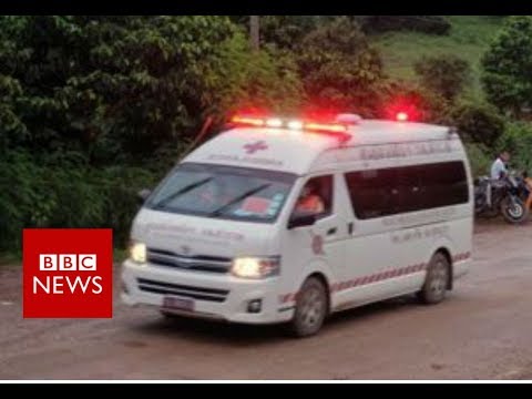 Thai cave rescue: First boys rescued - BBC News