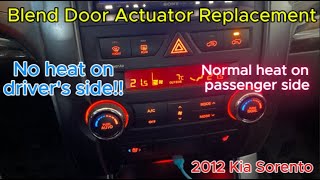 HVAC blend door actuator replacement - Kia Sorento