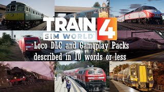 Train Sim World Loco DLC and Gameplay Packs described in 10 words or less