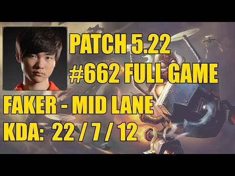 SKT Faker - Mid: Corki vs Ahri - KR Master 220 PDL #662 Full Game