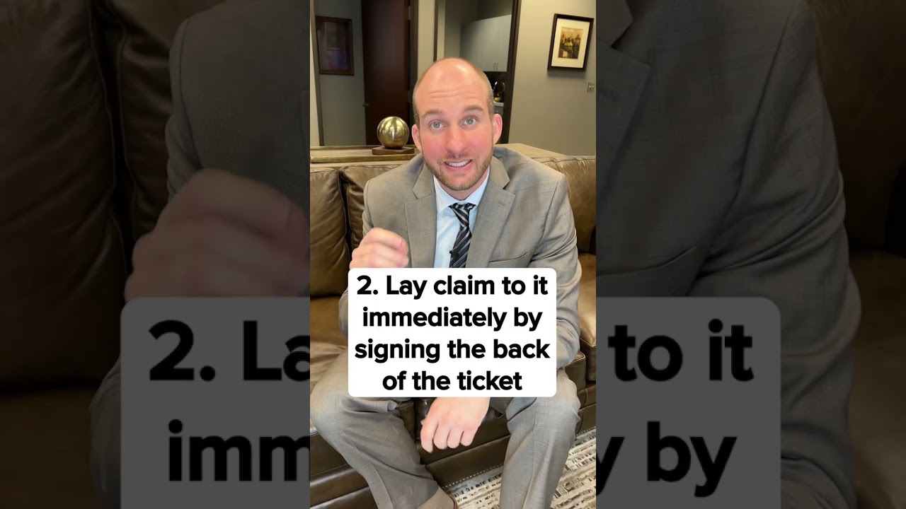 Here is what you should do if you win the lottery!  💸💸💸 #legaltips #shorts