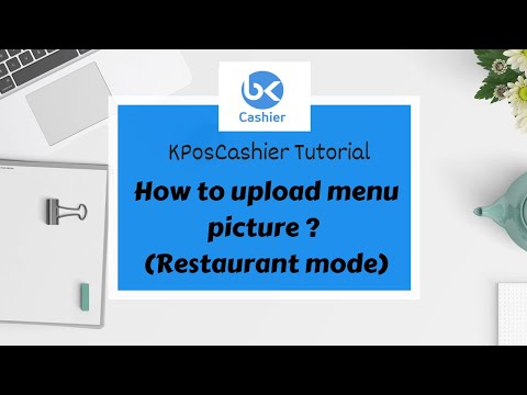 Restaurant POS System | Menu Setup | How to upload menu picture ? | BrandK POS System