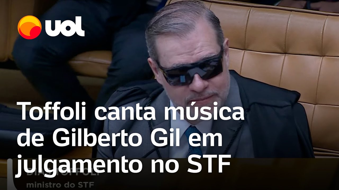 Toffoli canta trecho da música 'Pela Internet', de Gilberto Gil, em julgamento do STF
