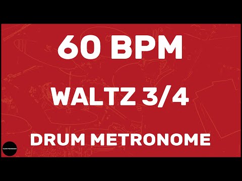 Waltz 3/4 | Drum Metronome Loop | 60 BPM