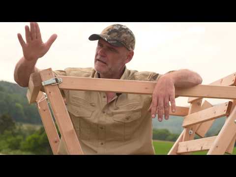 Bassner Scherenleiter Holz, 1,90 m