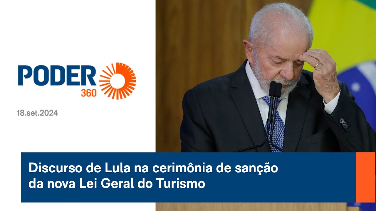 Discurso de Lula na cerimônia de sanção da nova Lei Geral do Turismo