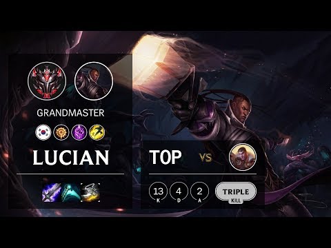 Lucian Top vs Jayce - KR Grandmaster Patch 10.11