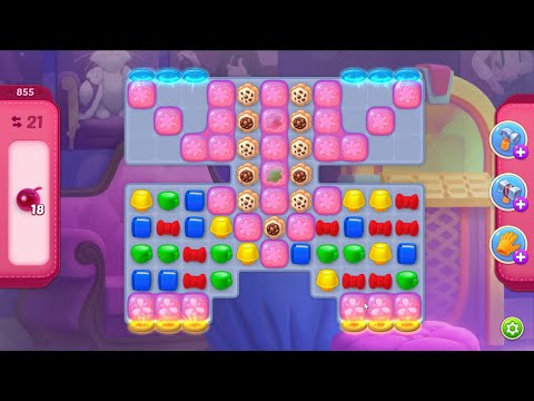 Homescapes level 855 - 21 Moves - No Boosters