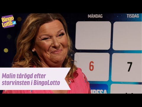 Malin nära tårar efter storvinsten i BingoLotto!