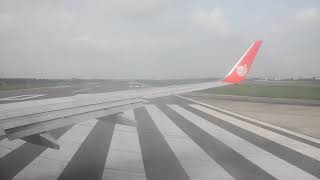 preview picture of video 'Lion Air Takeoff Medan Kualanamu Int'l Airport In Deli Serdang'