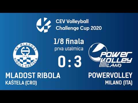 Mladost Ribola Kaštela - Allianz Powervolley Milano 0:3 / Highlights