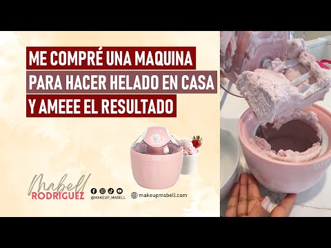 Me compré una maquina para hacer helado en casa 🍦😨. Y ameee el resultado 😍🍦.