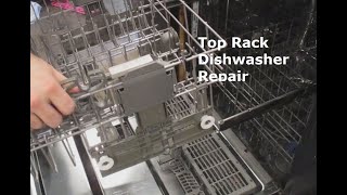 Whirlpool Dishwasher Repair - How to Replace Top Rack Adjuster - DIY